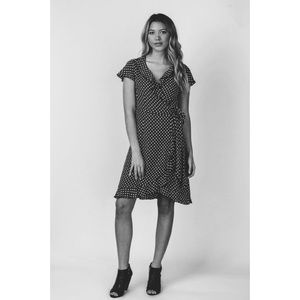 Pink Wheels Olivia Wrap Dress